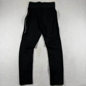 Alexander Wang Black High Waist Logo Band Skinny Leggings‎ Side Zip Pants 8831 thumbnail 11