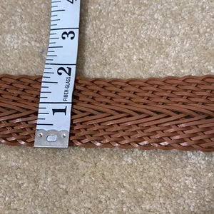 Women’s Belt Tan Woven Medium with Silver Buckle Size S NWT thumbnail 4