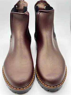 Igor Women's Chelsea Combat Boots / Rain Boots in Burgundy size 41 thumbnail 5