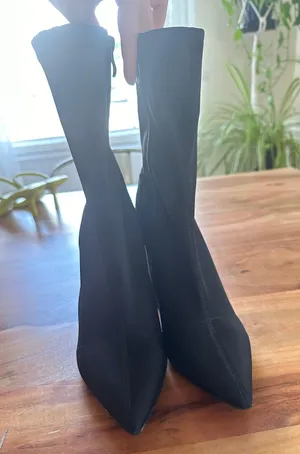 Black Sock Boots Size 9 thumbnail 4