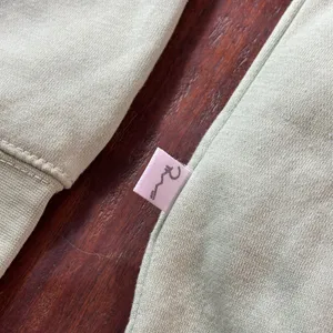 Ragwear Great Wolf Lodge Sage Green‎ Chenille Graphic Hoodie Womens Medium M thumbnail 7