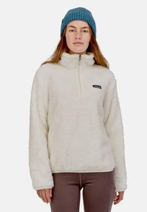 Los Gatos Fleece Sherpa Jacket 1/4 Zip Pullover cream Sz Large EUC thumbnail 2