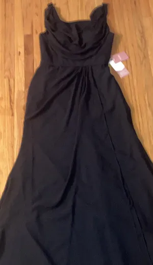 Women’s STACEES Formal Black Sweetheart Sweep Train Dress Size 12 Bust 39 New thumbnail 3