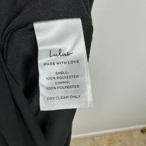 Lulus Thoughts of Hue Black Surplice Maxi Dress Chiffon Formal Evening 1X NWT thumbnail 10