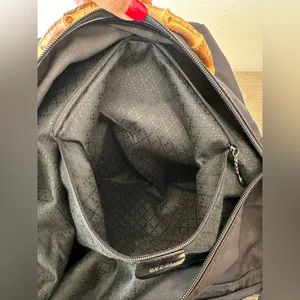 Vintage Gucci Black Bamboo Nylon Tote Bag thumbnail 7