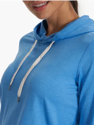 Vuori Women's Halo Essential Hoodie Baltic blue heather size large thumbnail 4
