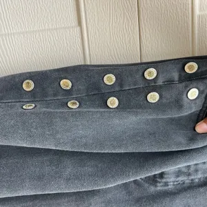 VTG Lawman Bareback Western Jeans High Rise Relaxed Fit Side Button Black Sz 5 thumbnail 10