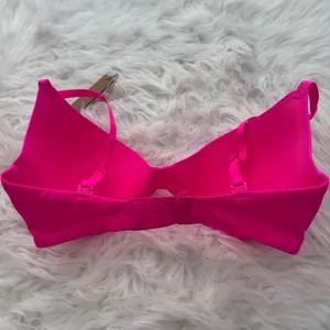 Skims Fits Everybody Scoop Plunge Bra Neon Pink Size 32DD thumbnail 5
