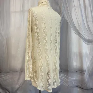 Decorated Originals Cream Lace Cardigan Long Sleeve Boho Fairycore thumbnail 3