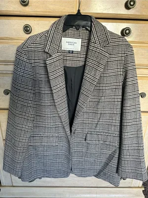 American Eagle Outfitters Plaid Blazer in Brown thumbnail 3