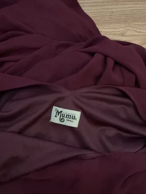 Show Me Your MuMu Burgundy Sleeveless Maxi Dress Size Small thumbnail 3