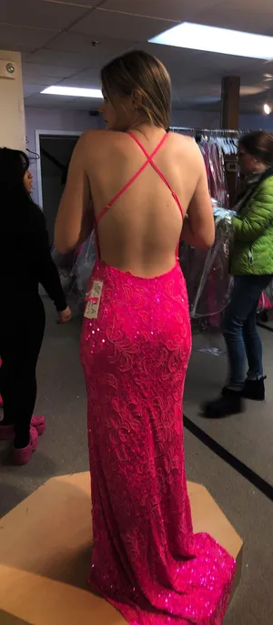 Pink Prom Dress Size 6 thumbnail 4