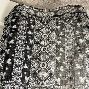 NWOT City Triangles women’s black white‎ sheer lined adjustable pattern dress XS thumbnail 4