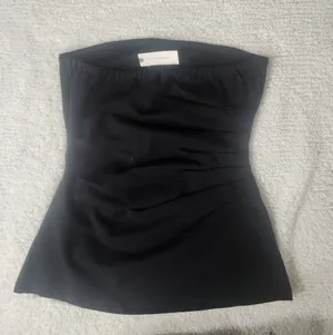 NWT Anthropologie Strapless Ruched Top Size M thumbnail 5