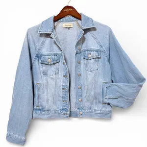 Madewell Oversized Jeans Jacket raglan sleeve 100% Cotton, size S relaxed fit thumbnail 1