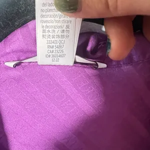 Victoria's Secret Satin Pajama Set Large Purple Logo Shorts Lightweight thumbnail 5