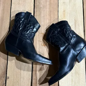Vintage‎ Nine West Short Blank leather Cowboy boots Size 9M B40 thumbnail 8