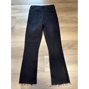 Mother The Hustler Ankle Fray Encounters at Night Dark Blue Stretch Jeans 27 thumbnail 3