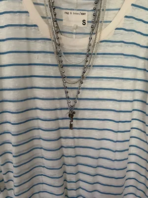 Retro Rag&Bone Faded Burnout Sheer Slub Tee Shirt thumbnail 4