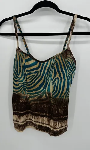 Papillon Blanc Womens Camisole Y2K Tank Size S Zebra‎ Dark Fairy Grunge Boho thumbnail 1