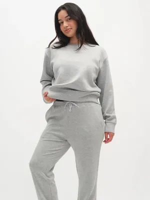 Outdoor Voices Light Gray Stratus Crewneck Sweatshirt thumbnail 4