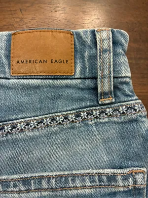 American Eagle Jean Shorts Women’s 0 Denim Curvy 90’s Boyfriend Short Blue thumbnail 4