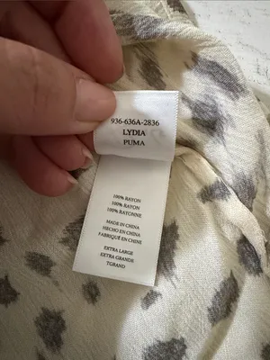 Rails Lydia Puma Animal Print Blouse Size XL thumbnail 9