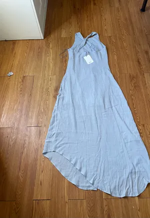 Mango Cross-Back Flowing Dress  thumbnail 9