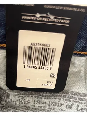 Levi’s 501 mid thigh Jean shorts 28 NEW thumbnail 11