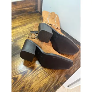 Madden NYC Brown Studded Heeled‎ Boots Size 8 thumbnail 8