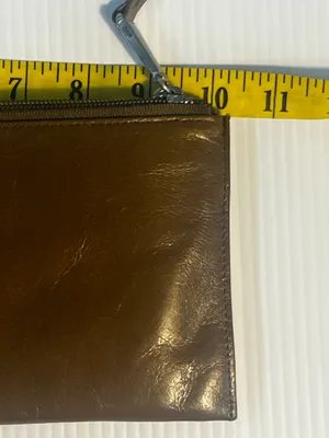 HOBO Vida Wristlet In Polished Leather - Truffle thumbnail 7