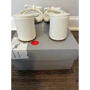 Everlane The Bow Heel in Nappa Leather Color Canvas Size 10.5 thumbnail 9