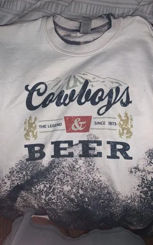 Boutique Distressed Coors Light Beer Sweatshirt! thumbnail 2