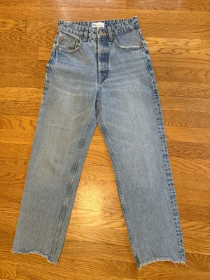 Zara Light Blue High-rise Jeans size 2 thumbnail 7