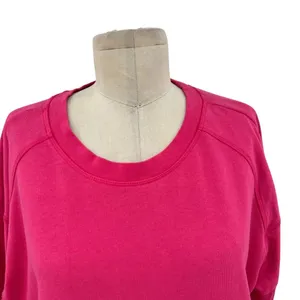 Sweaty Betty After Class Crop Sweatshirt Bright Pink Size‎ US 10 / Large thumbnail 2