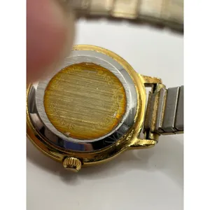 Linens n Things Quartz Gold Tone Stretch‎ Band Watch Roman Numerals thumbnail 3