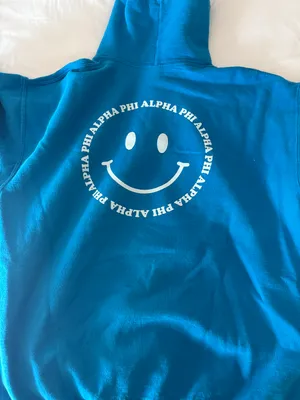 Alpha Phi Alabama Hoodie Blue Size L thumbnail 3