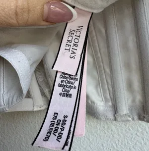 Victoria's Secret Dream Angels Unlined Lace Up Corset Top White Size Small DD thumbnail 5