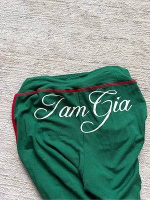 I.AM.GIA Green Zip-Front Crop Hoodie & Flared Track Pants (Size XS) thumbnail 7