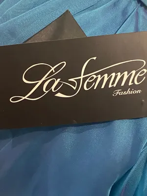 A-Line ruffle short Junior Prom Dress by La Femme thumbnail 5