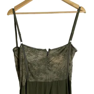 Katie May Willow Olive Green Lace Bustier Maxi Formal Gown Dress Sz XL thumbnail 13