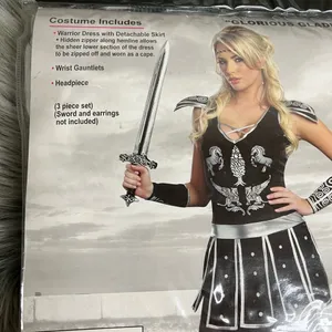 Dreamgirl NWT Convertible Glorious Gladiator Costume Sexy sz L thumbnail 7