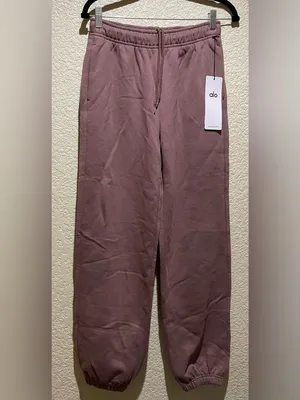 ALO Yoga NWT Accolade Mauve Joggers Drawstring Size S thumbnail 2