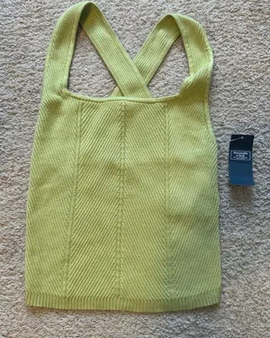 Abercrombie Elevated Ribbed Crossback Tank thumbnail 1