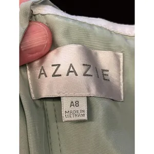 Azazie Dress Womens A8 Green Chiffon Sweetheart Spaghetti Strap Maxi Formal thumbnail 13