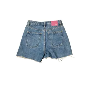 Zara Light Wash Cut Off High Waist Denim Short Shorts 0 thumbnail 2