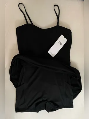 Alo Yoga NWT Alosoft Courtside Tennis Dress Black Size S thumbnail 9