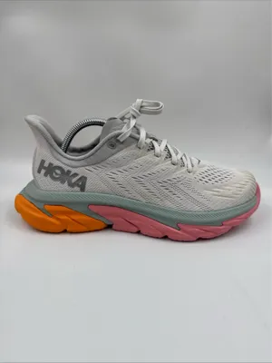 Hoka One One Women’s Clifton Edge Running Shoes Us10 Gray Pink Orange 1110511 thumbnail 6