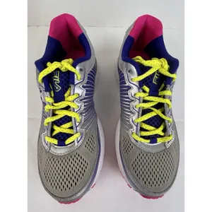 FILA Cool Max Womens Sneaker Size 7.5 - 8 Narrow Silver/Neon RUNS SMALL 5SR20900 thumbnail 2