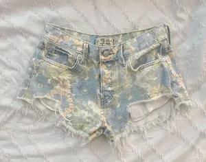 free people jean shorts thumbnail 2